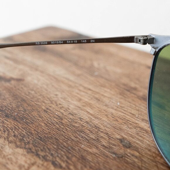 Ray-Ban Erika RB3539 Gray Metal Sunglasses Green Photochromic Lenses main image 10